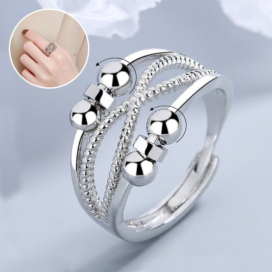 Rotatable Double-Layer Open Ring