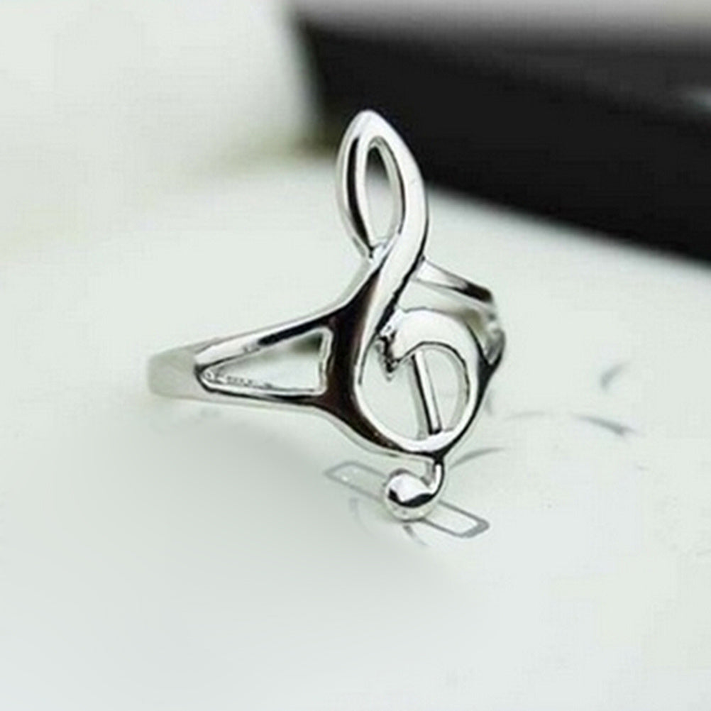 Unique Hollow Out Musical Notes Rings