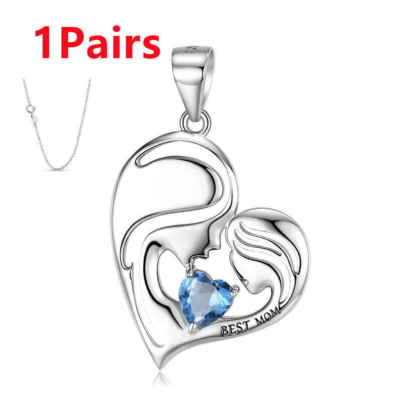 Sterling Silver Best Mom Necklace