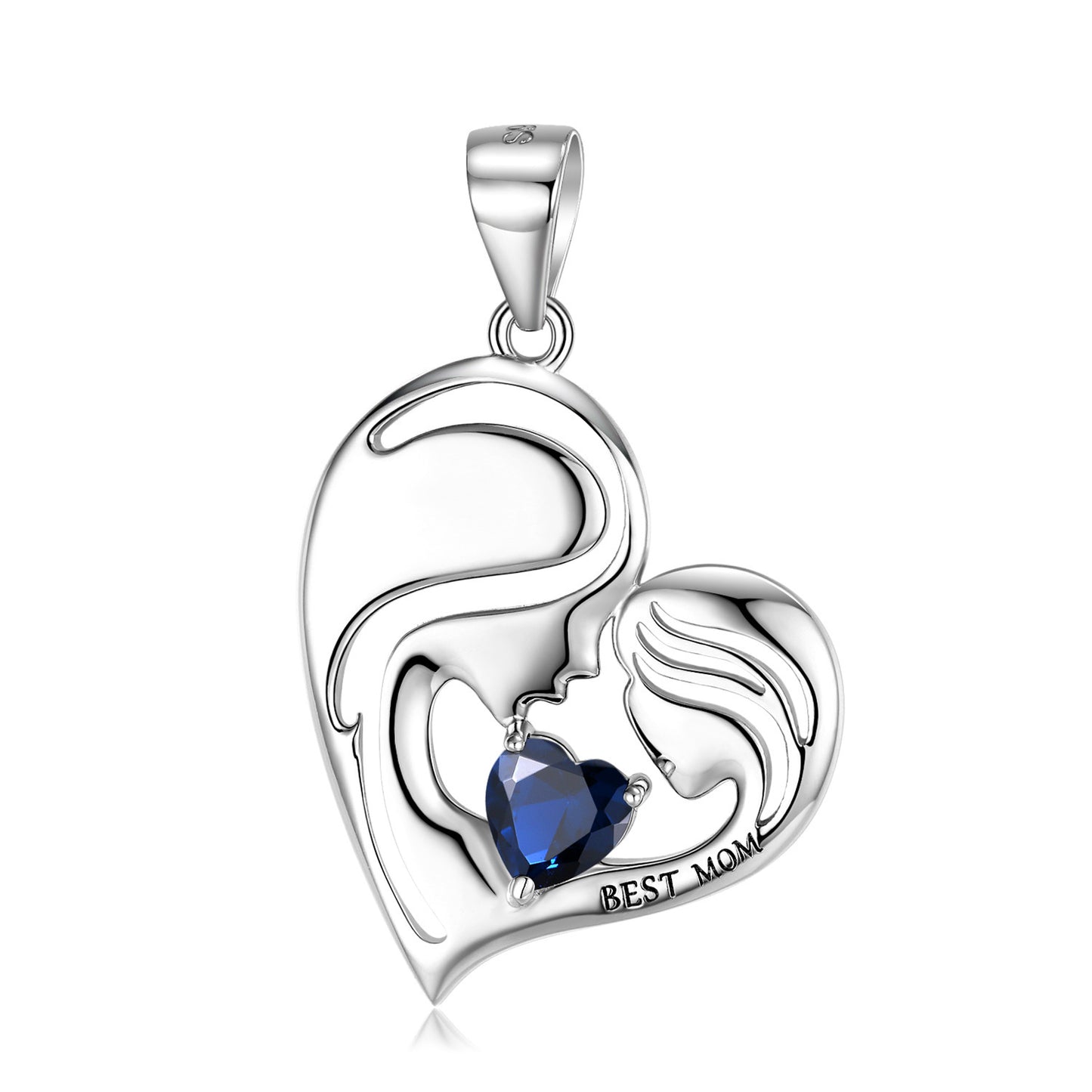 Sterling Silver Best Mom Necklace