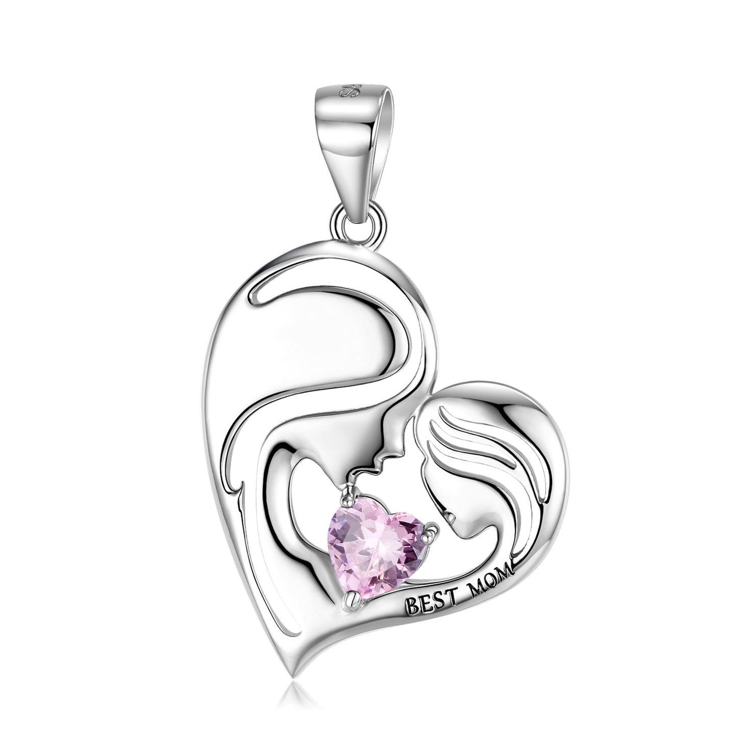 Sterling Silver Best Mom Necklace
