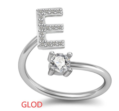 26 Letter English Rings Jewelry